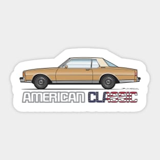 America Gold Sticker